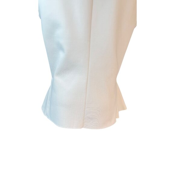 NWT J.Crew Medium Off White Sleeveless Peplum - Picture 6 of 16